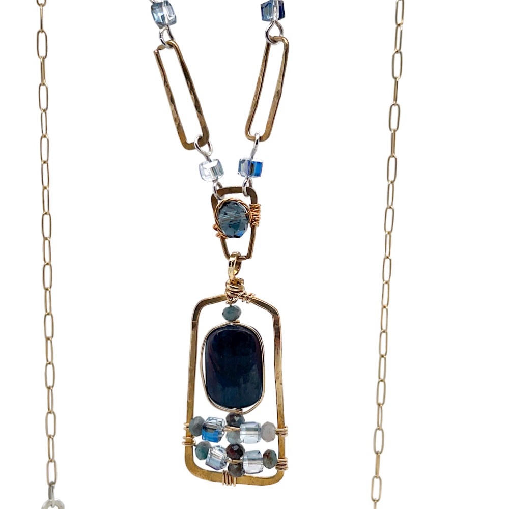 Kyanite Cobblestone Necklace